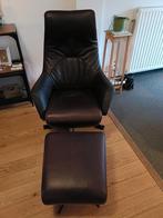 Fauteuil à bascule Relax en cuir 5 ans de garantie 500 euros, Maison & Meubles, Enlèvement ou Envoi, Comme neuf