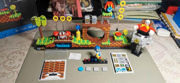 Lego Ideas Sonic 21331 - compleet, Kinderen en Baby's, Speelgoed | Duplo en Lego, Zo goed als nieuw, Lego, Complete set, Ophalen of Verzenden