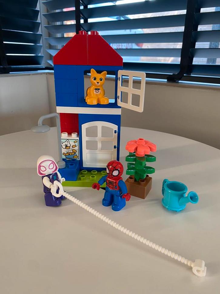 Duplo set spiderman huisje, Kinderen en Baby's, Speelgoed | Duplo en Lego, Zo goed als nieuw, Duplo, Complete set, Ophalen