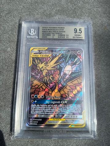 SM211 Moltres Zapdos Articuno Hidden Fates promo BGS 9.5 beschikbaar voor biedingen