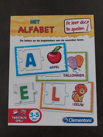 spelend leren, het alfabet, Clementoni