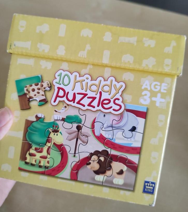 10 Kiddy Puzzles van King, Kinderen en Baby's, Speelgoed | Kinderpuzzels, Gebruikt, 2 tot 4 jaar, Minder dan 10 stukjes, Ophalen of Verzenden