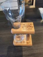 Kwakglas met houten staander, Verzamelen, Ophalen of Verzenden, Zo goed als nieuw