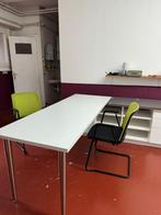 Grote witte Bureau, Huis en Inrichting, Tafels | Eettafels, Ophalen, Zo goed als nieuw, Rechthoekig, Modern