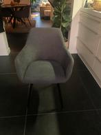 4 donkergrijze eetkamerstoelen, Huis en Inrichting, Stoelen, Ophalen, Gebruikt, Vier, Modern