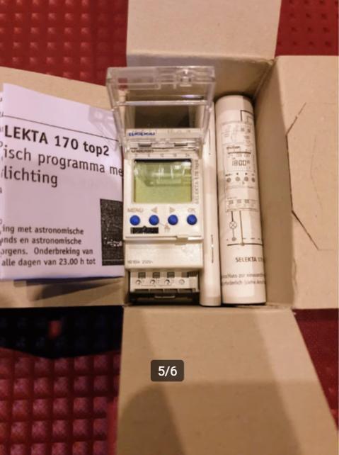 Tijdklok / programmeerbare tijdschakelaars, Elektronische apparatuur, Onderdelen en Toebehoren, Nieuw, Ophalen of Verzenden