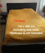 IKEA MALM Bed with Bedboem, Huis en Inrichting, Slaapkamer | Bedden, Ophalen, Zwart, Tweepersoons, 140 cm