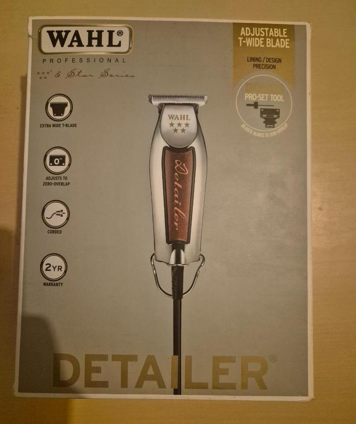 Wahl Detailer Trimmer + toebehoren, Handtassen en Accessoires, Uiterlijk | Haarverzorging, Gebruikt, Tondeuse, Ophalen of Verzenden