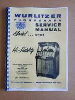 Service Manual: Wurlitzer 2104 (1957) jukebox nieuw !!!, Verzamelen, Automaten | Jukeboxen, Wurlitzer, Ophalen of Verzenden