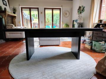 table à manger noire avec 2 Pieds, Enlèvement, Comme neuf
