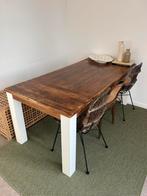 Houten Eettafel, Huis en Inrichting, Tafels | Eettafels, Ophalen, Zo goed als nieuw