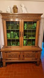 Salle à manger table vitrine et buffet en bois massif excell, Antiquités & Art