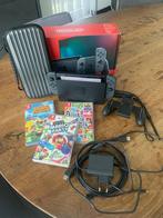 Nintendo Switch met doos, Games en Spelcomputers, Spelcomputers | Nintendo Switch, Ophalen, Gebruikt, Switch Original, Met games