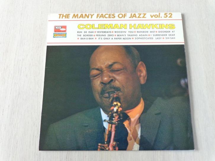 Coleman Hawkins – The Many Faces Of Jazz Vol. 52, Cd's en Dvd's, Vinyl | Jazz en Blues, Zo goed als nieuw, Jazz, 1960 tot 1980