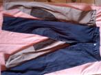 Paardrijbroeken. 12 jaar. Bruin en blauw, Ophalen, Zo goed als nieuw, Maat 146