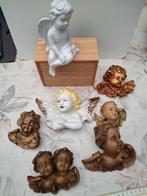 Verzameling Engelen beeldjes. Hout - porselein- giethars., Ophalen of Verzenden