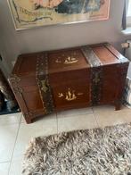 Antiek. Oude koffer, Huis en Inrichting, Woonaccessoires | Kisten, 100 tot 150 cm, Gebruikt, 50 tot 75 cm, 50 tot 75 cm