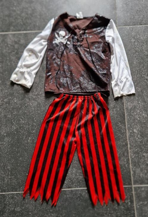 Verkleedpak : Piraten hemt met broek maat 116, Kinderen en Baby's, Carnavalskleding en Verkleedspullen, Gebruikt, Jongen of Meisje