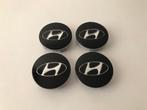 Hyundai Zwarte Naafdoppen/ Naafkappen 60mm set van 4 stuks, Verzenden, Nieuw