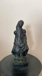 Terracotta beeld - jong meisje, Comme neuf, Enlèvement ou Envoi