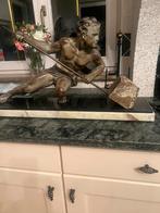 Antieke  Gustave Buchet artdeco beeld 1930, Antiek en Kunst, Ophalen