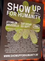 Poster Show Up for Humanity A2, Verzamelen, Posters, Ophalen, Rechthoekig Staand, Deurposter of groter, Nieuw