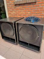 Twee baskasten / subwoofers, Ophalen, Gebruikt, 120 watt of meer, Subwoofer