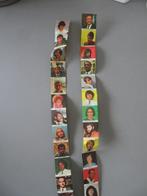 2 sheets van 15 stickers filmsterren zangers, Verzamelen, Foto's en Prenten, 1960 tot 1980, Verzenden, Zo goed als nieuw, Prent