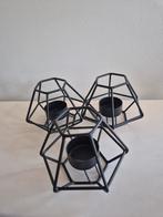 Ikea theelichthouders, Ophalen of Verzenden, Gebruikt, Zwart, Minder dan 25 cm
