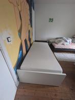 eenpersoons Ikea bed met matras en lattenbodem, Enlèvement, Utilisé, Une personne, Blanc