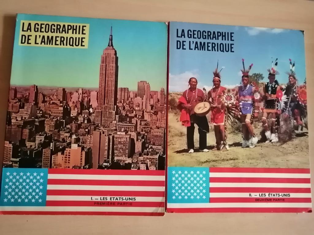 La géographie de l'Amérique - albums du timbre Tintin 62/63, Livres, Livres d'images & Albums d'images, Enlèvement ou Envoi