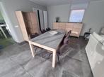 Complete eetkamer + salontafel + TV kast, Huis en Inrichting, Ophalen, Zo goed als nieuw, Hedendaags/modern, 6 tot 8 stoelen