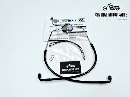 Lower Brake hose non-ABS Diamond black Touring 2008-2013, Motoren, Onderdelen | Harley-Davidson, Nieuw, Ophalen of Verzenden