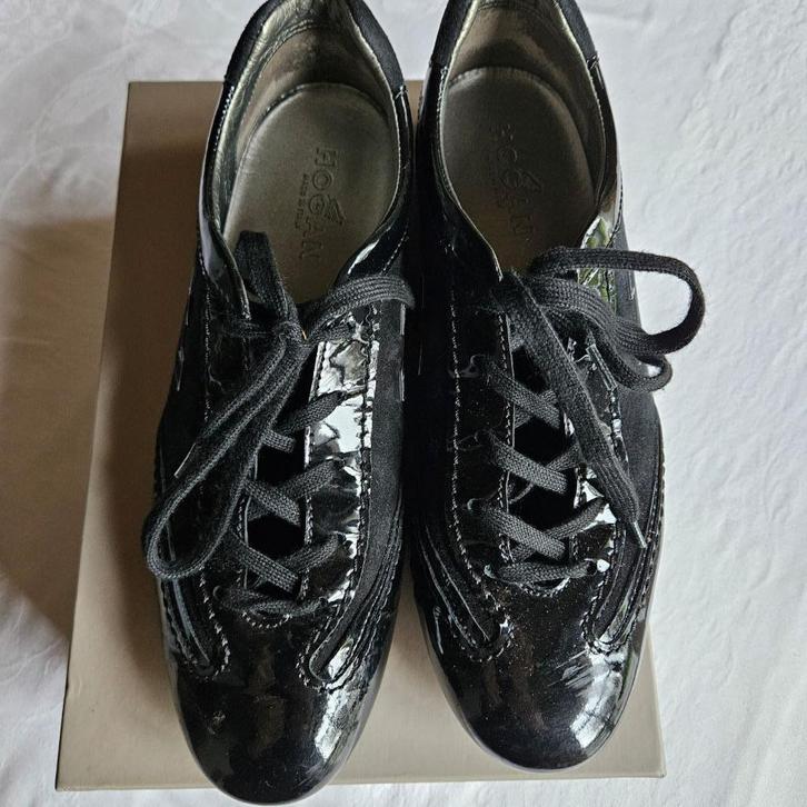 zwarte hogan sneakers, Kleding | Dames, Schoenen, Zo goed als nieuw, Sneakers, Zwart, Verzenden