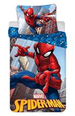 Spiderman Dekbedovertrek 140 x 200 cm - City Glider, Kinderen en Baby's, Blauw, Dekbedovertrek, Nieuw, Ophalen of Verzenden