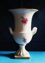 Grote vaas Handpainted  ~~ Herend Hungary Apponyi Purper ~~, Ophalen of Verzenden