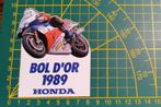 Sticker Honda RVF Bol d'Or 1989 HRC, Collections, Enlèvement ou Envoi