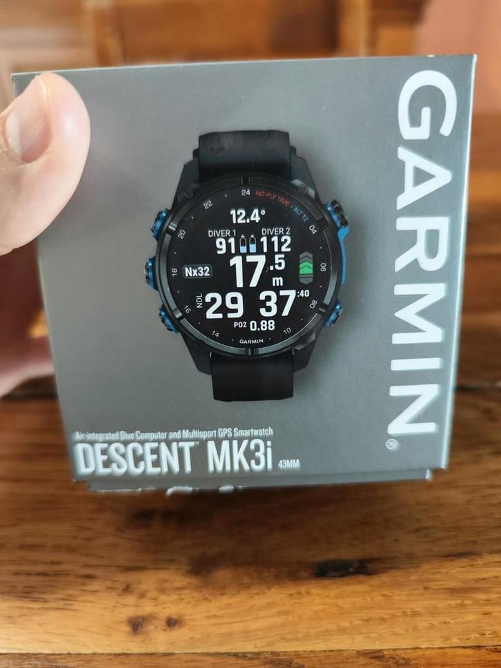 Schitterende nieuwe Garmin mk3i 43mm computer/horloge!!!, Handtassen en Accessoires, Sporthorloges, Nieuw, Zwart, Afstand, Conditie