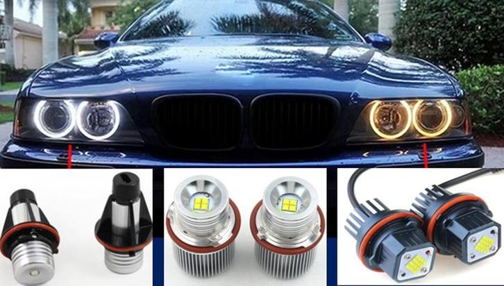 LED Angel Eyes LampenSet Superwit BMW 1 5 6 of 7 serie of X3, Auto diversen, Auto-accessoires