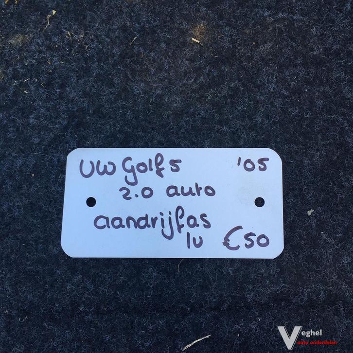 Vw Golf 5 2.0 autom. 2005  Aandrijfas Linksvoor, Auto-onderdelen, Transmissie en Toebehoren, Gebruikt, Ophalen of Verzenden