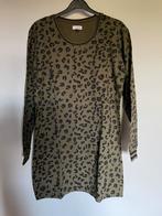 Kakigroene jurk maat L, Kleding | Dames, Jurken, Maat 42/44 (L), Ophalen of Verzenden, Zo goed als nieuw, Boven de knie