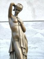 femme grecque sein nue drapé bronze signé, PADRIER, Ophalen, Brons