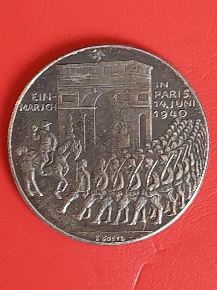 intocht van Duitse troepen in Parijs op 14 juni 1940, Verzamelen, Militaria | Tweede Wereldoorlog, Ophalen of Verzenden