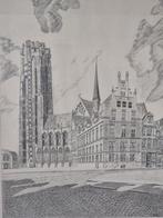 Kathedraal Sint-Rombouts Mechelen, Antiek en Kunst, Kunst | Tekeningen en Fotografie, Ophalen