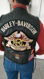 Harley Davidson lederen vest "S", Motoren, Kleding | Motorkleding, Nieuw zonder kaartje, Jas | leer