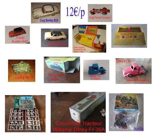 Lot Airfix-Solido-Corgi Vanwall,Ferrari-Dinky toys-Catalogue, Antiek en Kunst, Antiek | Speelgoed, Ophalen of Verzenden