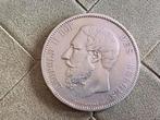 BELGIË 5 FRANK 1868 LEOPOLD II ZILVER, Postzegels en Munten, Munten | België, Zilver, Ophalen of Verzenden, Losse munt, Zilver