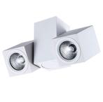 DESTOCK - Spot double blanc carré GU10, Enlèvement ou Envoi, Neuf, Métal