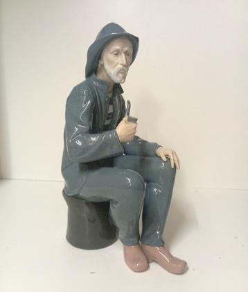 groot LLADRO beeld NAO visserman 38 cm puntgaaf beschikbaar voor biedingen