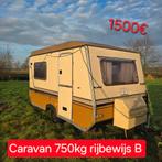 Caravan 750kg foodtruck werfkeet pipowagen bouw paarden tuin, Caravans en Kamperen, Overige merken, Bedrijf, Treinzit, 50 kg of minder
